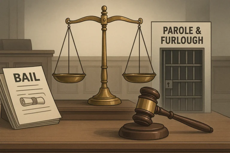 Bail vs Parole vs Furlough